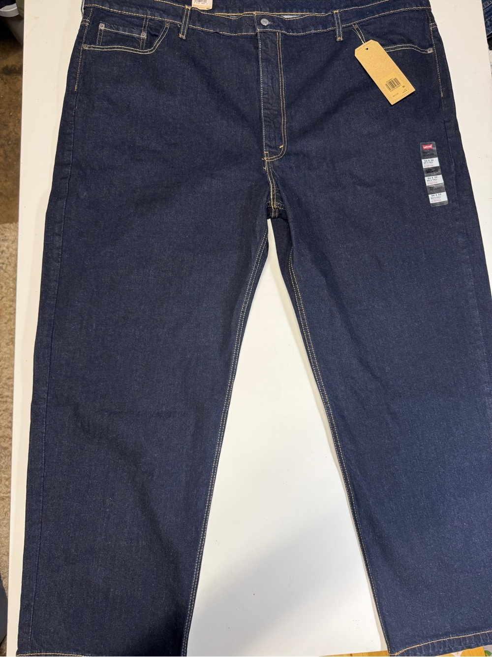 Levi's Men's Dark Blue Relaxed Fit Denim Jeans